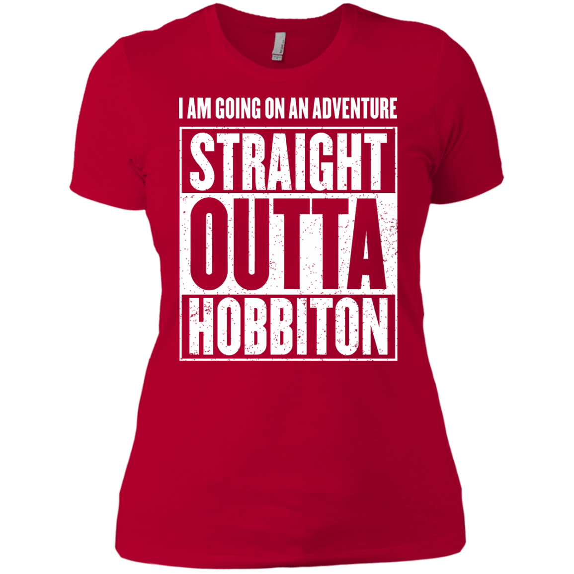 T-Shirts Red / X-Small Straight Outta Hobbiton Women's Premium T-Shirt