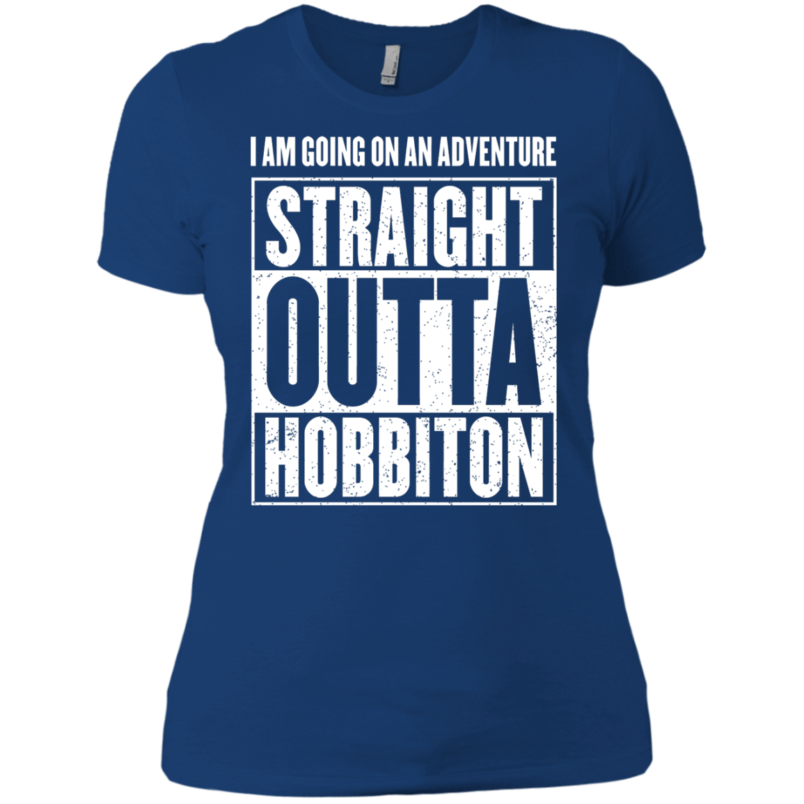 T-Shirts Royal / X-Small Straight Outta Hobbiton Women's Premium T-Shirt