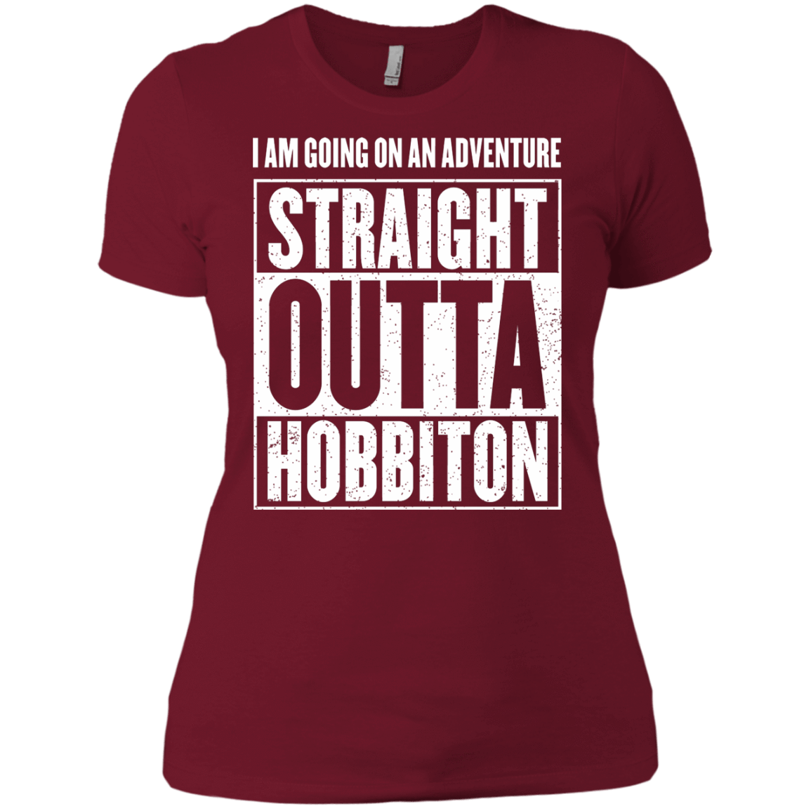 T-Shirts Scarlet / X-Small Straight Outta Hobbiton Women's Premium T-Shirt