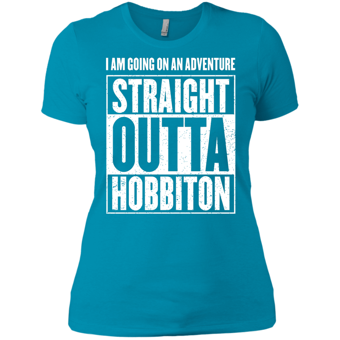 T-Shirts Turquoise / X-Small Straight Outta Hobbiton Women's Premium T-Shirt