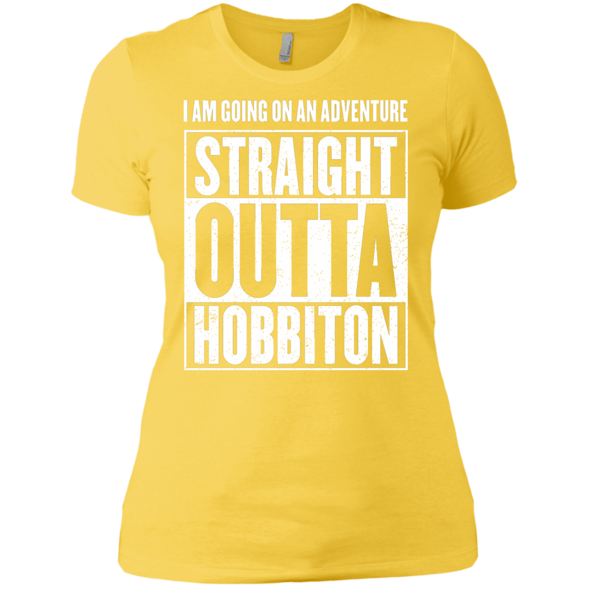 T-Shirts Vibrant Yellow / X-Small Straight Outta Hobbiton Women's Premium T-Shirt