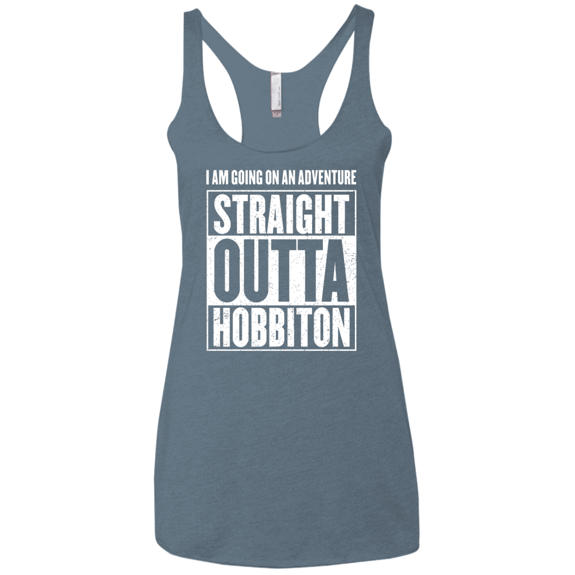 Straight Outta Hobbiton Women's Triblend Racerback Tank