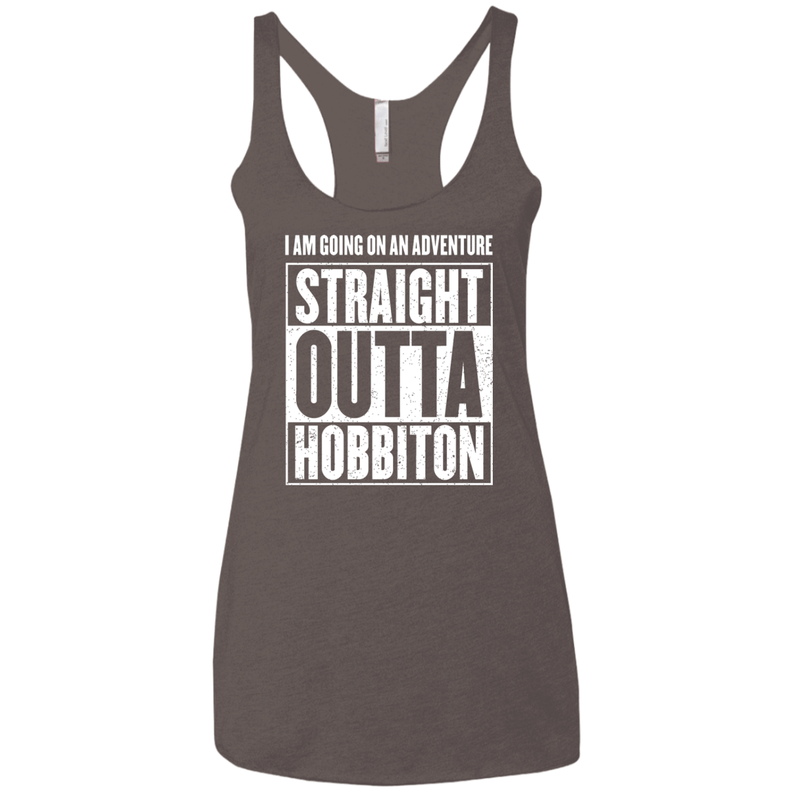 Straight Outta Hobbiton Women's Triblend Racerback Tank