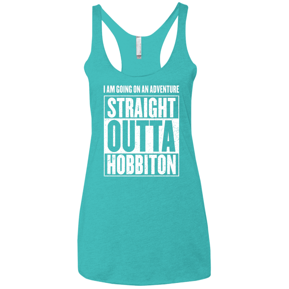 Straight Outta Hobbiton Women's Triblend Racerback Tank