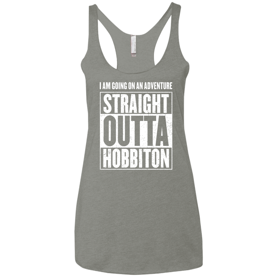 Straight Outta Hobbiton Women's Triblend Racerback Tank