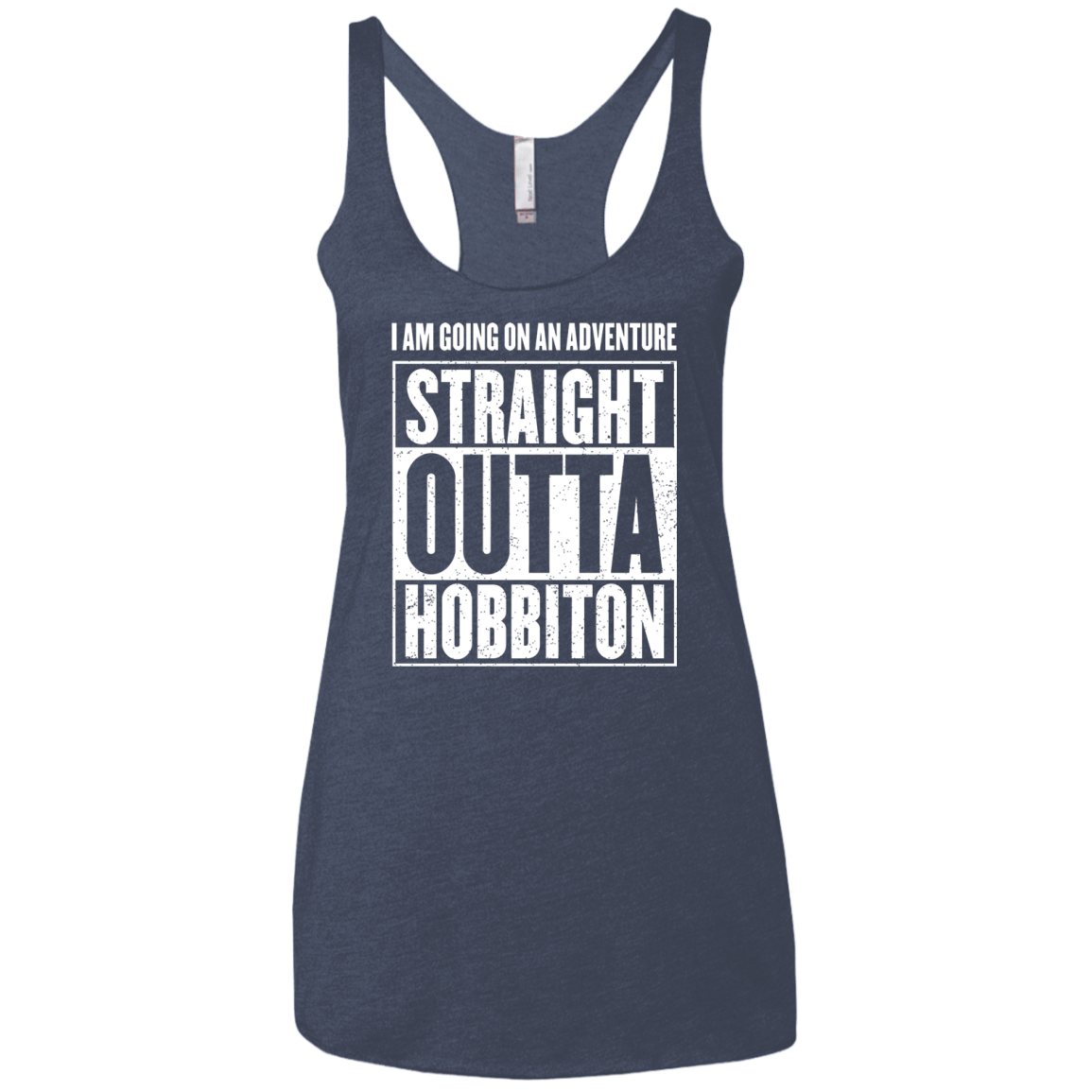 Straight Outta Hobbiton Women's Triblend Racerback Tank