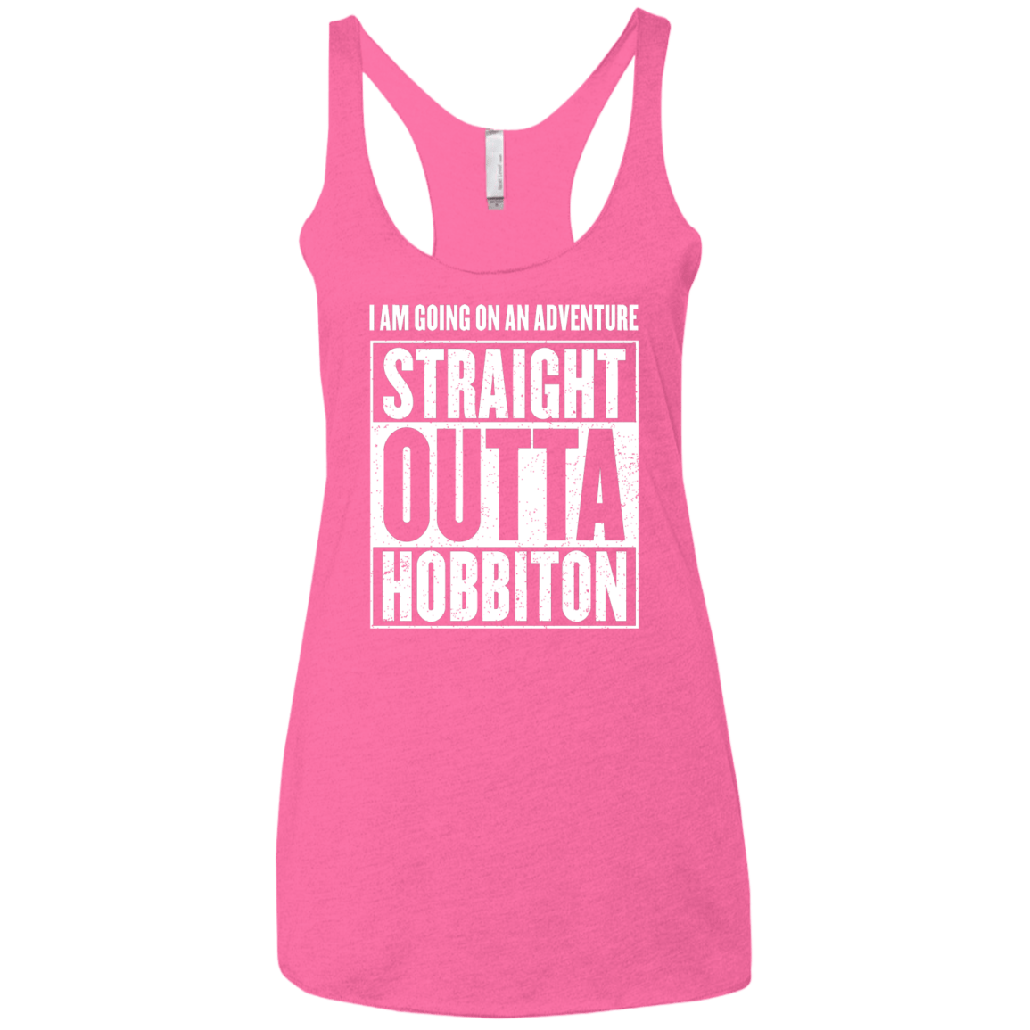 Straight Outta Hobbiton Women's Triblend Racerback Tank