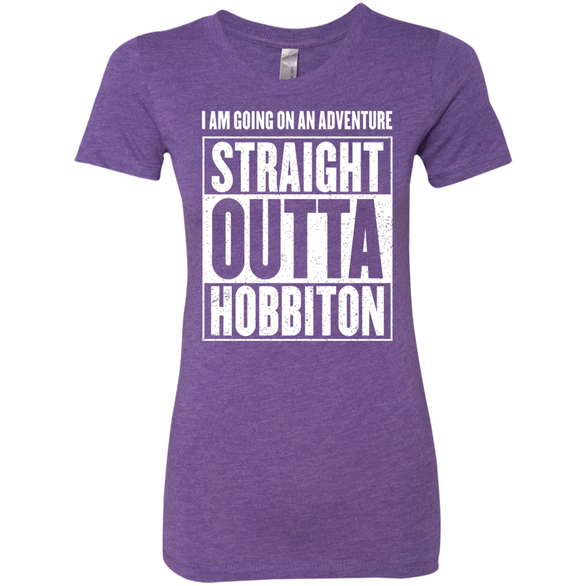 T-Shirts Purple Rush / S Straight Outta Hobbiton Women's Triblend T-Shirt