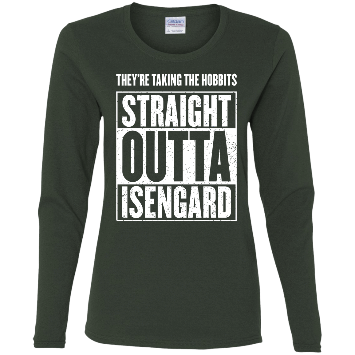 T-Shirts Forest / S Straight Outta Isengard Women's Long Sleeve T-Shirt