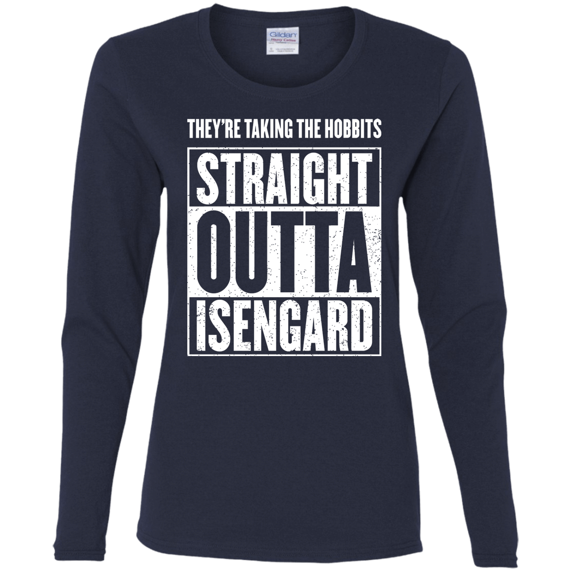 T-Shirts Navy / S Straight Outta Isengard Women's Long Sleeve T-Shirt