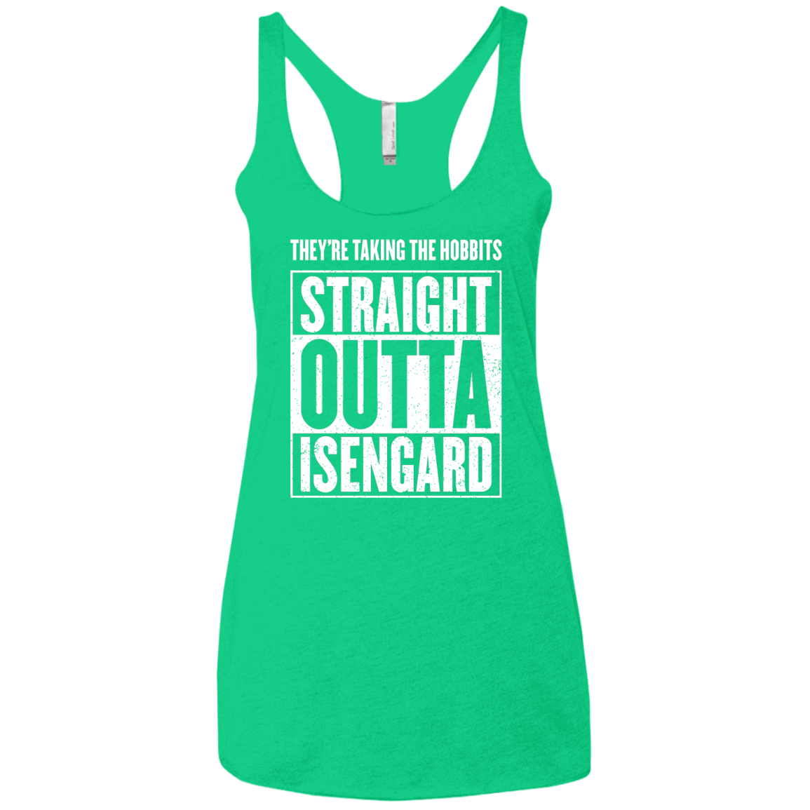 Straight Outta Isengard Women's Triblend Racerback Tank