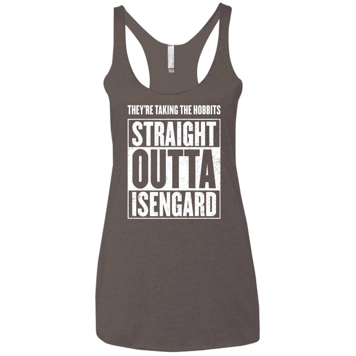 Straight Outta Isengard Women's Triblend Racerback Tank