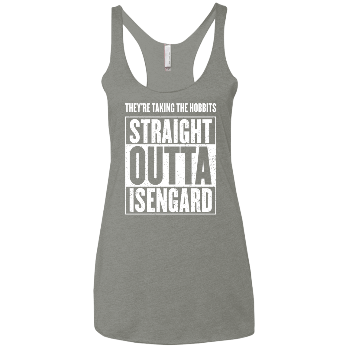 Straight Outta Isengard Women's Triblend Racerback Tank