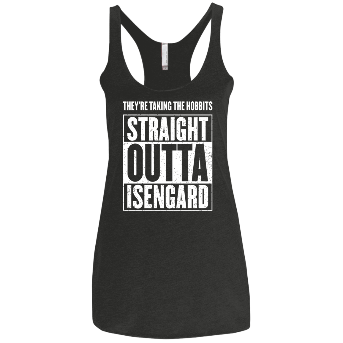 Straight Outta Isengard Women's Triblend Racerback Tank