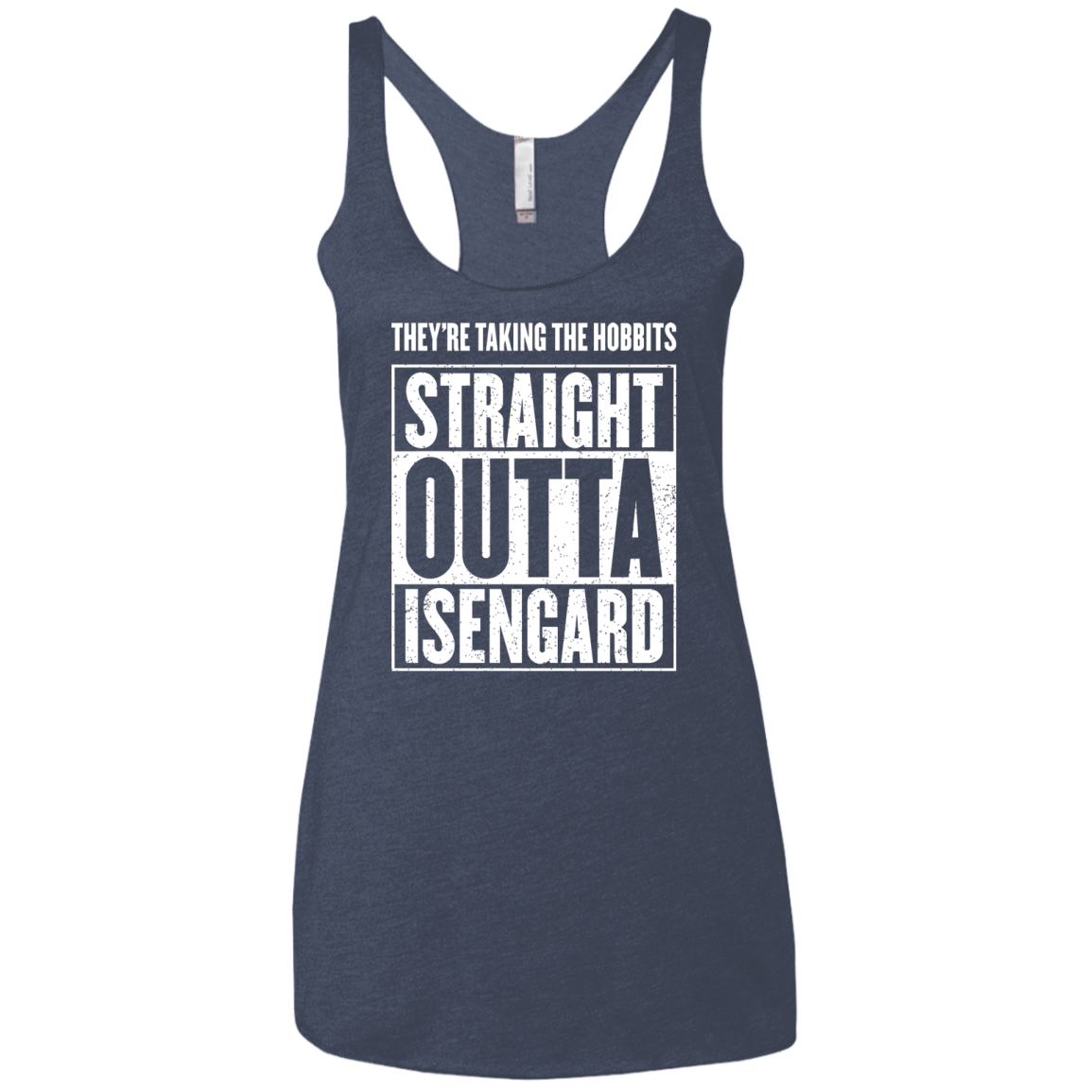 Straight Outta Isengard Women's Triblend Racerback Tank