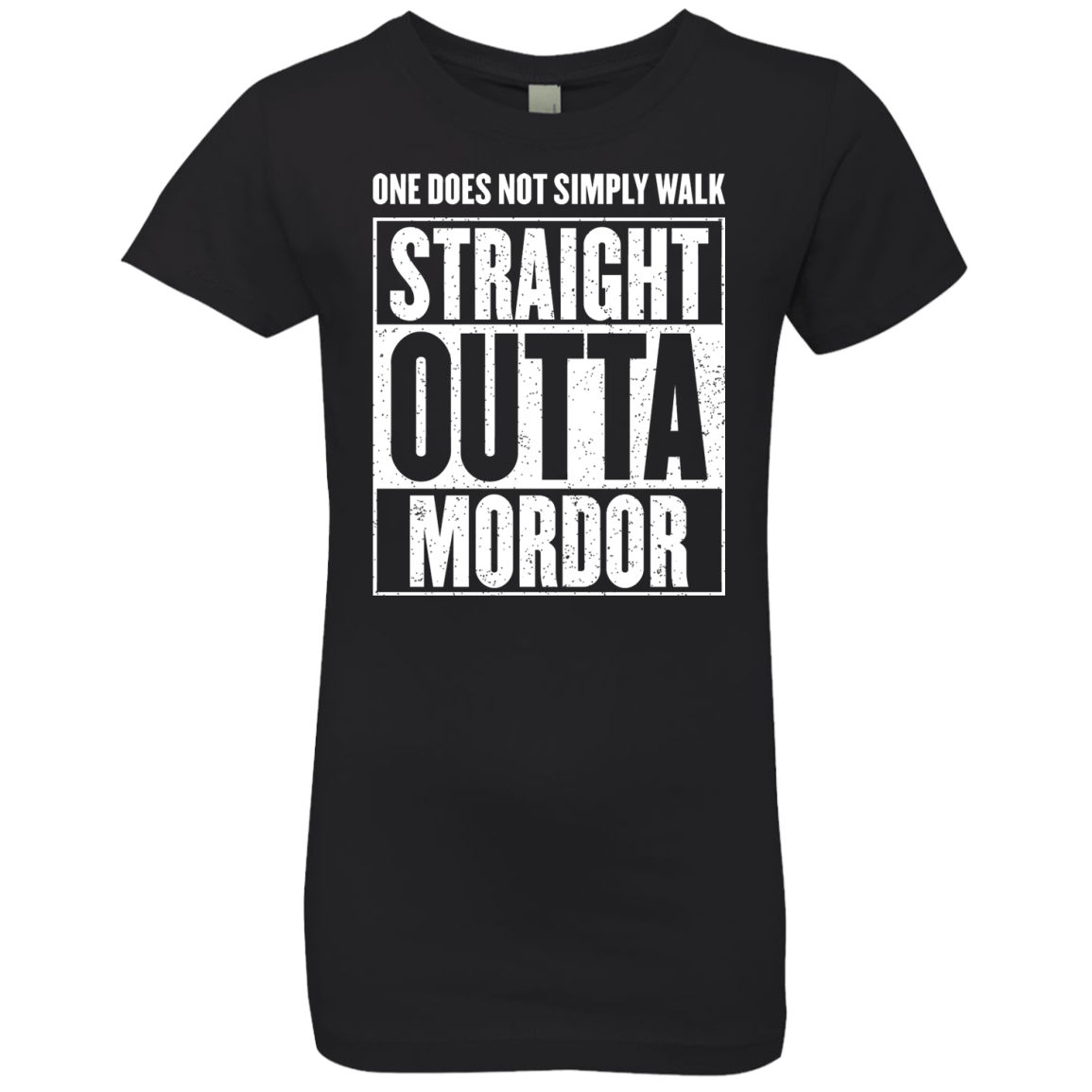 Straight Outta Mordor Girls Premium T-Shirt