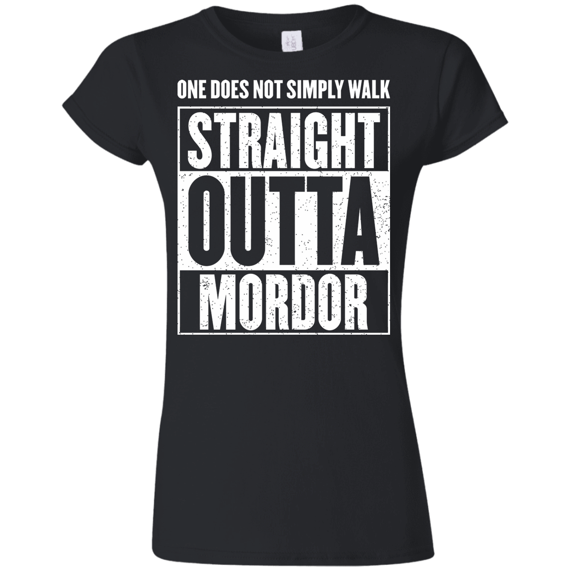 T-Shirts Black / S Straight Outta Mordor Junior Slimmer-Fit T-Shirt