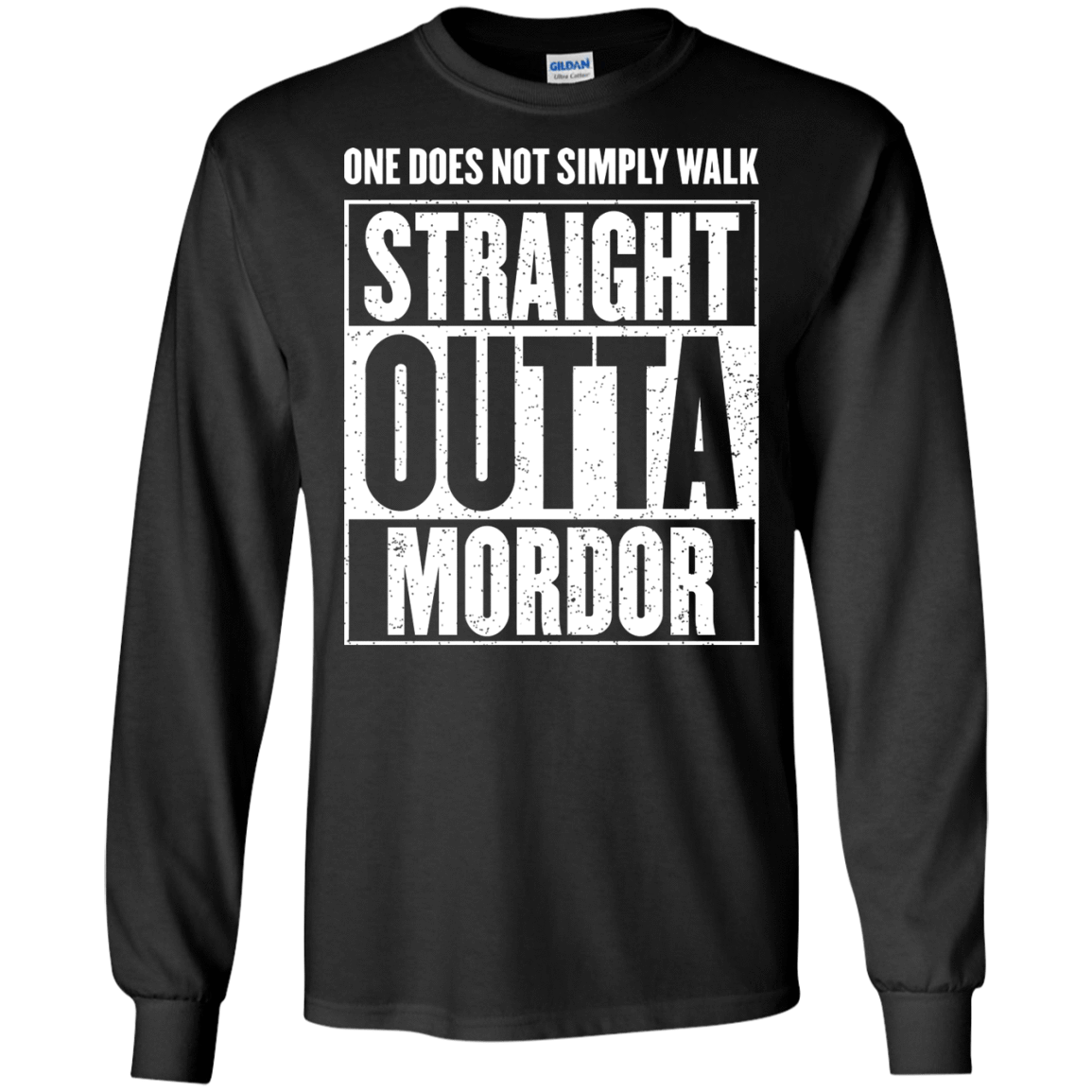 Straight Outta Mordor Men's Long Sleeve T-Shirt