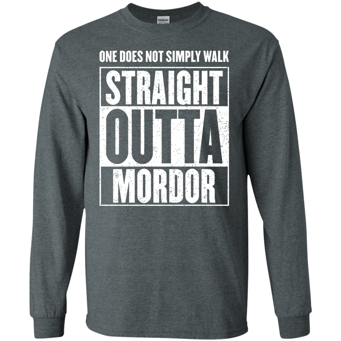 Straight Outta Mordor Men's Long Sleeve T-Shirt