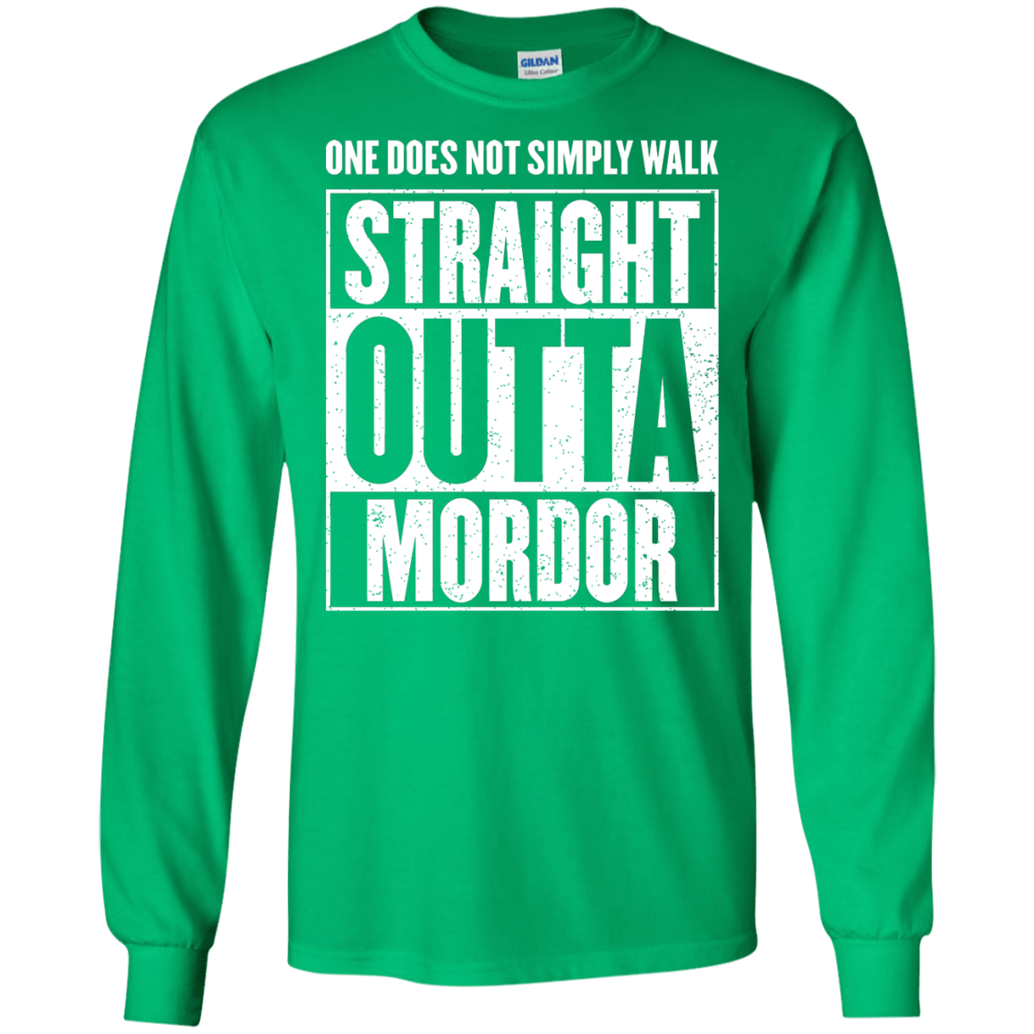 Straight Outta Mordor Men's Long Sleeve T-Shirt