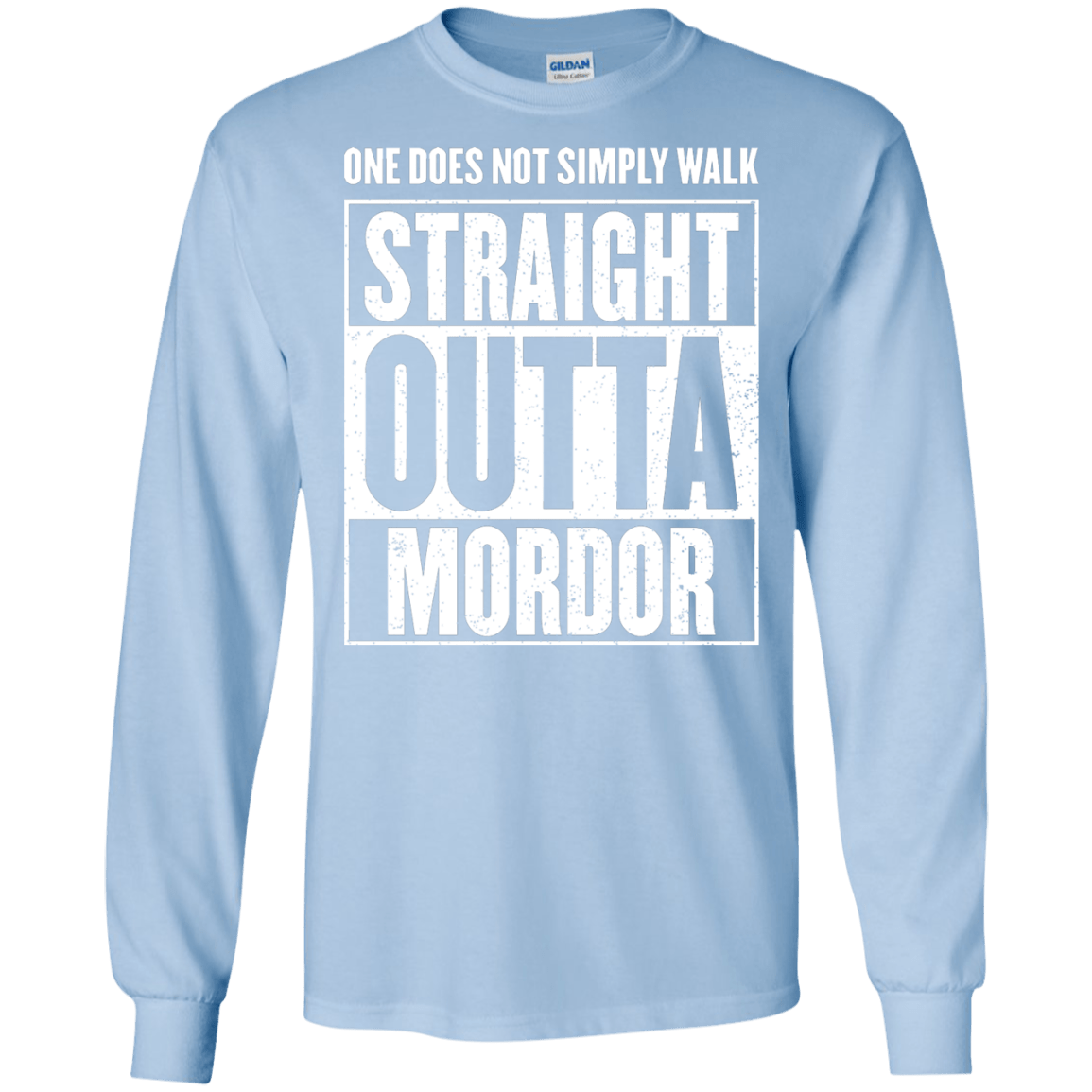 Straight Outta Mordor Men's Long Sleeve T-Shirt