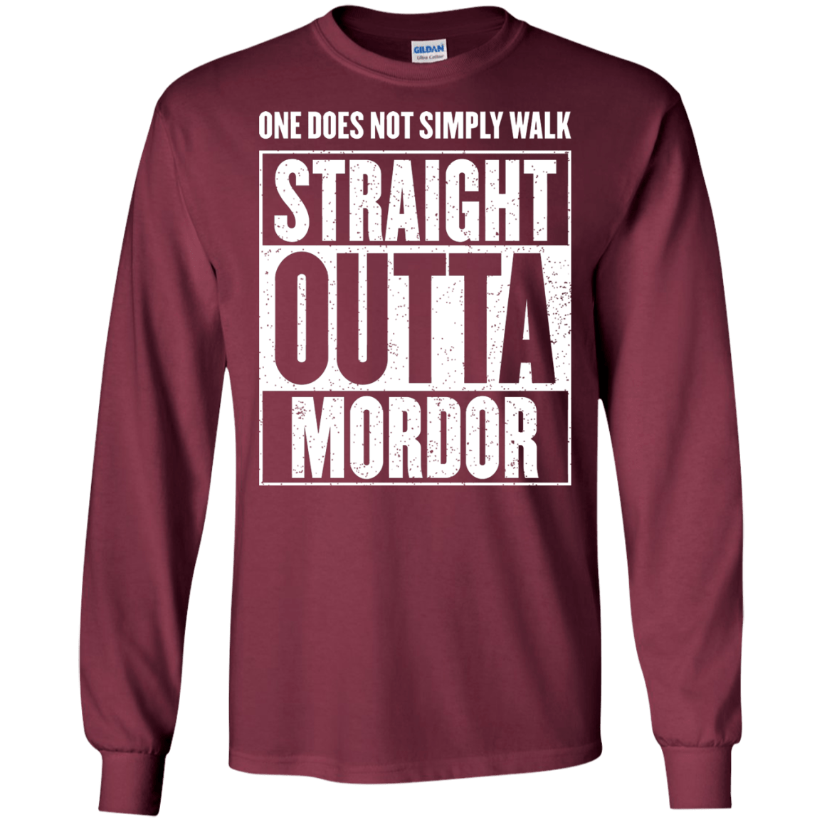 Straight Outta Mordor Men's Long Sleeve T-Shirt
