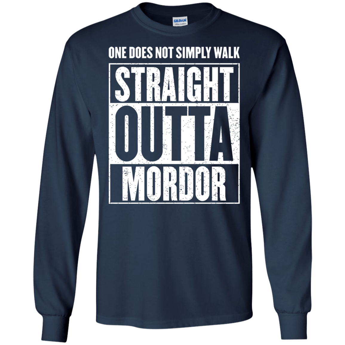 Straight Outta Mordor Men's Long Sleeve T-Shirt
