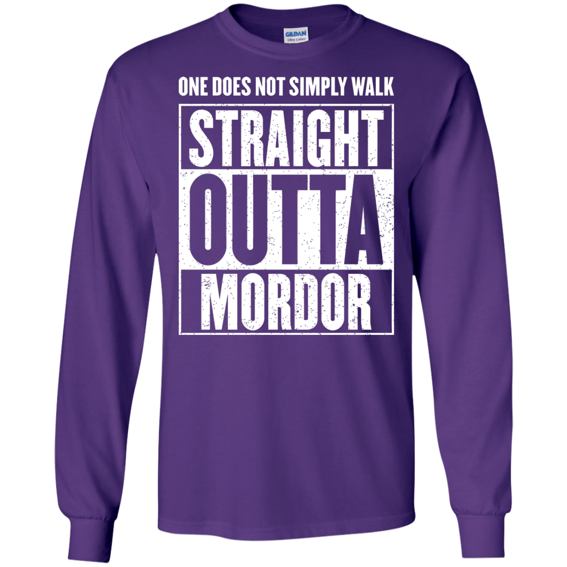 Straight Outta Mordor Men's Long Sleeve T-Shirt