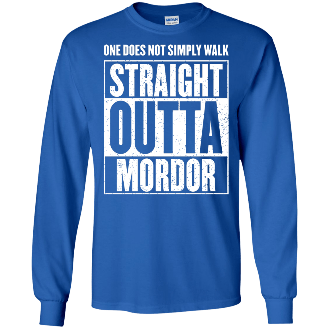 Straight Outta Mordor Men's Long Sleeve T-Shirt