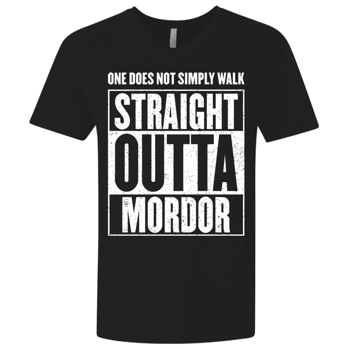T-Shirts Black / X-Small Straight Outta Mordor Men's Premium V-Neck