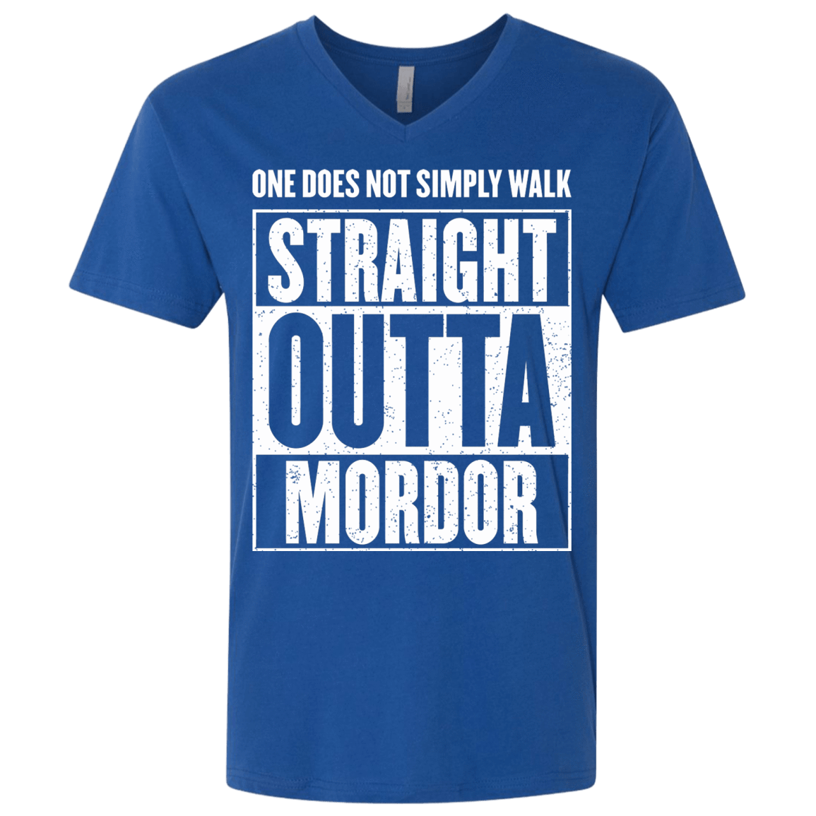 T-Shirts Royal / X-Small Straight Outta Mordor Men's Premium V-Neck