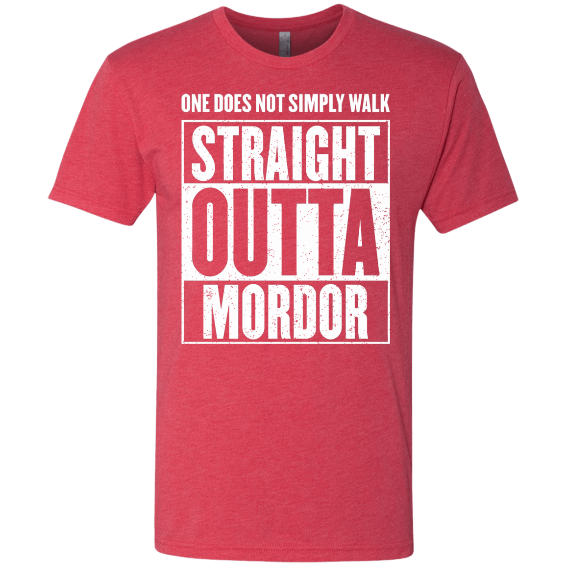 T-Shirts Vintage Red / S Straight Outta Mordor Men's Triblend T-Shirt