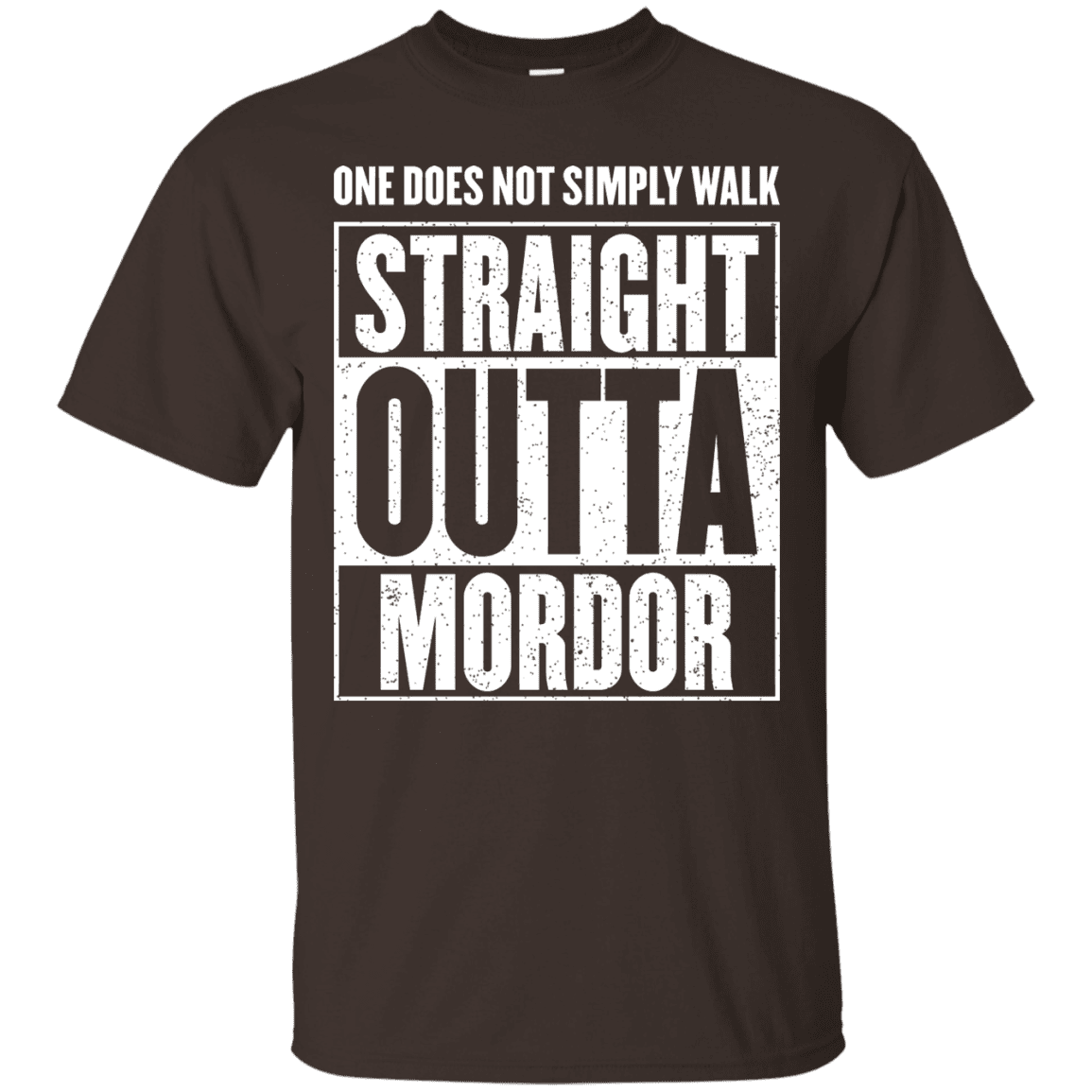 T-Shirts Dark Chocolate / S Straight Outta Mordor T-Shirt