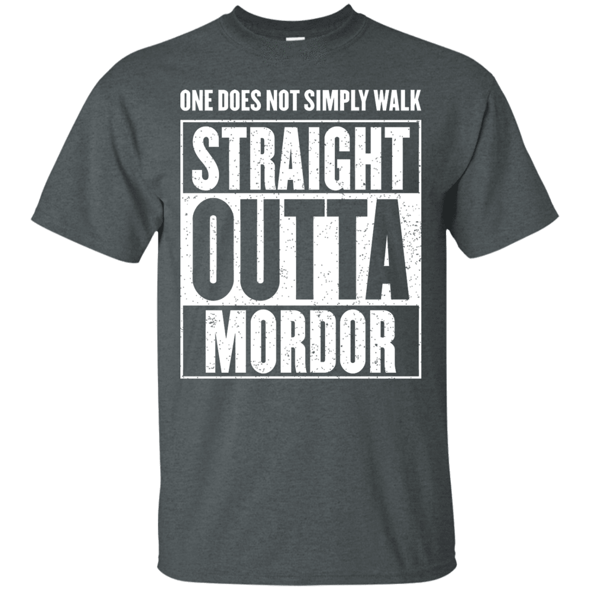 T-Shirts Dark Heather / S Straight Outta Mordor T-Shirt