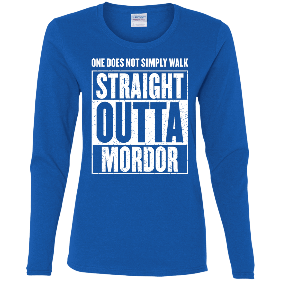 T-Shirts Royal / S Straight Outta Mordor Women's Long Sleeve T-Shirt