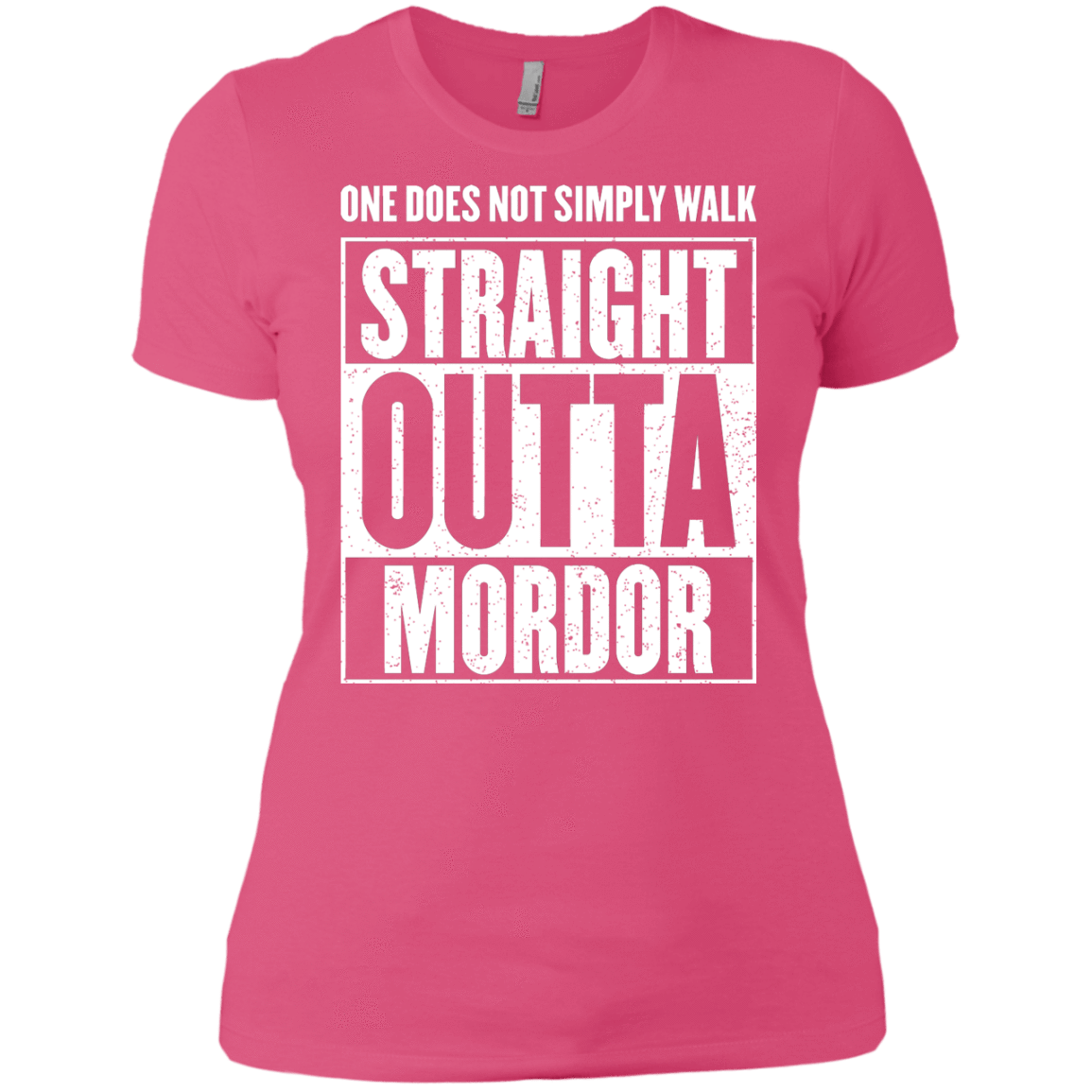 T-Shirts Hot Pink / X-Small Straight Outta Mordor Women's Premium T-Shirt