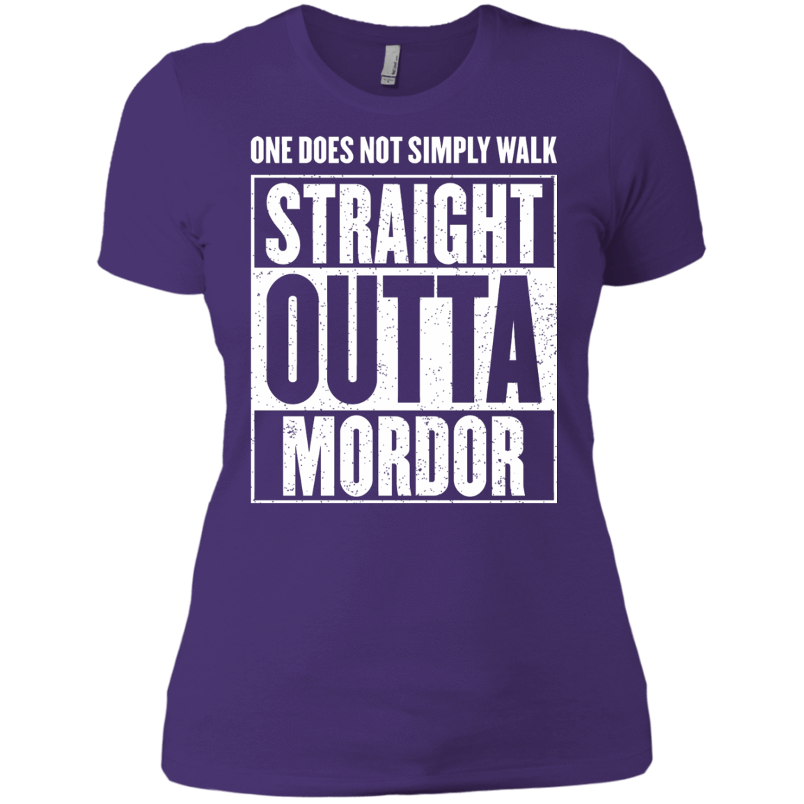 T-Shirts Purple Rush/ / X-Small Straight Outta Mordor Women's Premium T-Shirt