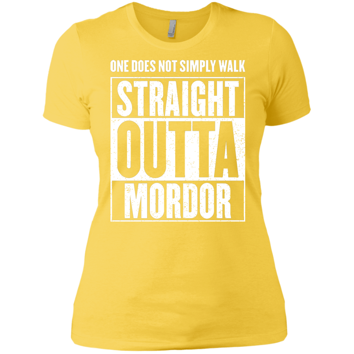 T-Shirts Vibrant Yellow / X-Small Straight Outta Mordor Women's Premium T-Shirt
