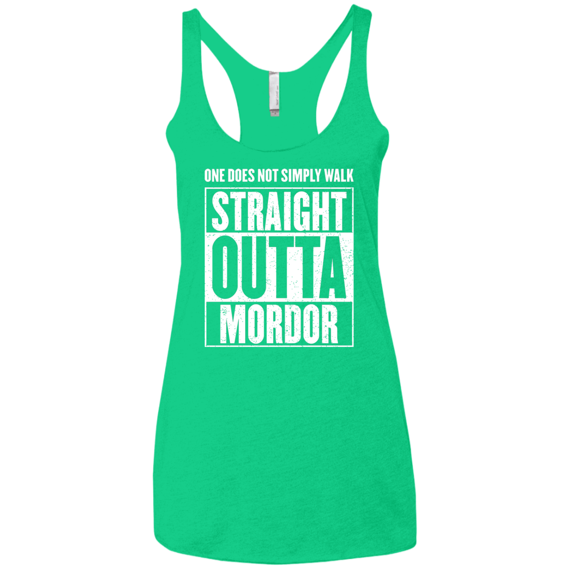 Straight Outta Mordor Women's Triblend Racerback Tank