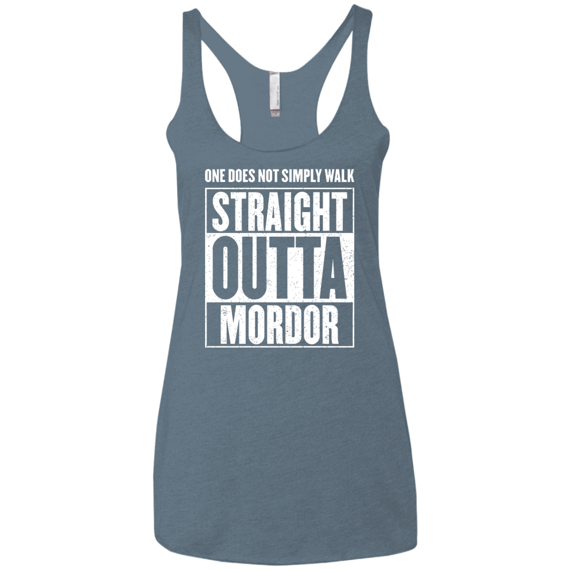 Straight Outta Mordor Women's Triblend Racerback Tank