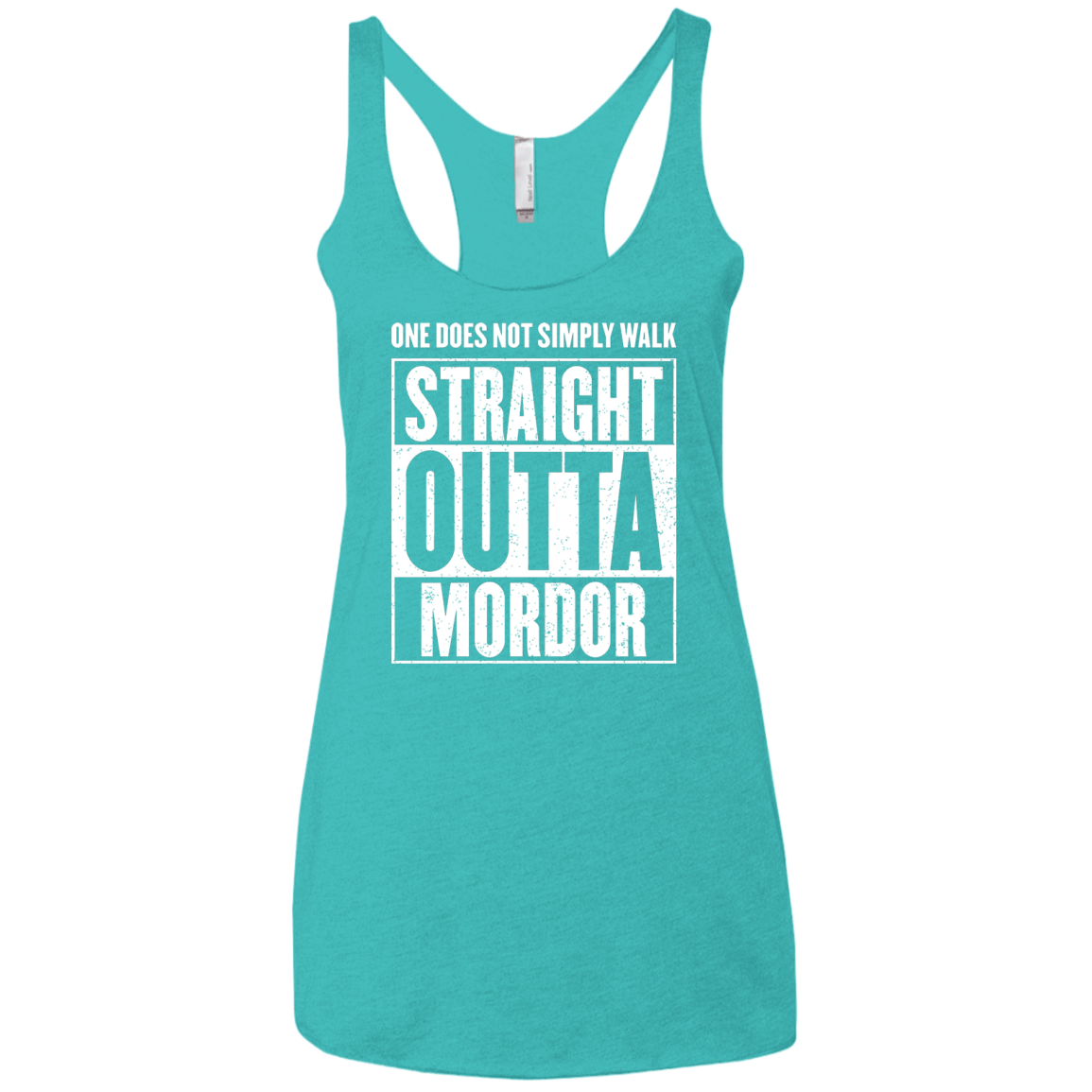 Straight Outta Mordor Women's Triblend Racerback Tank