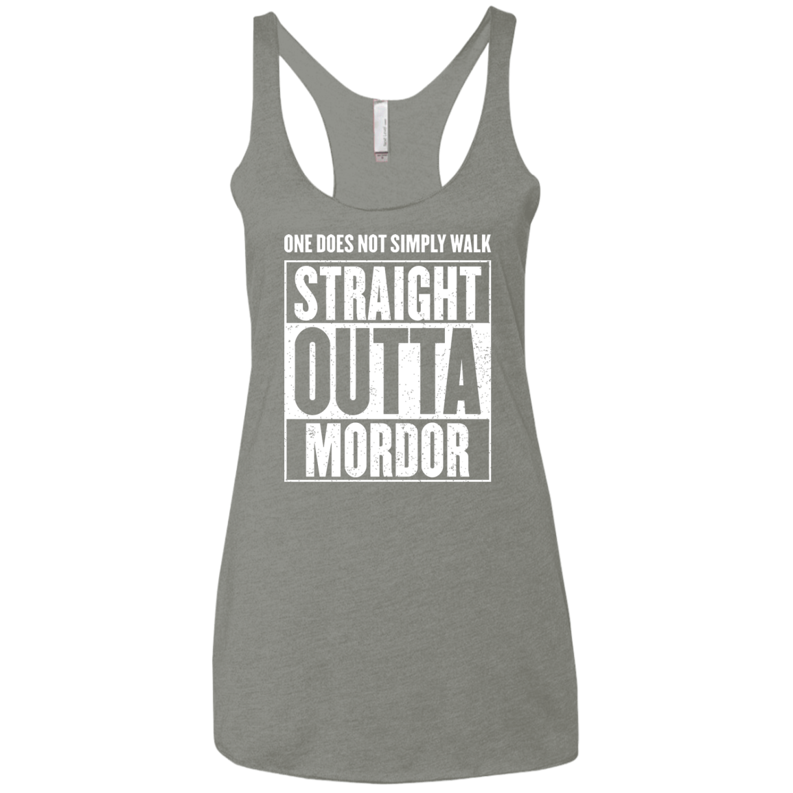 Straight Outta Mordor Women's Triblend Racerback Tank