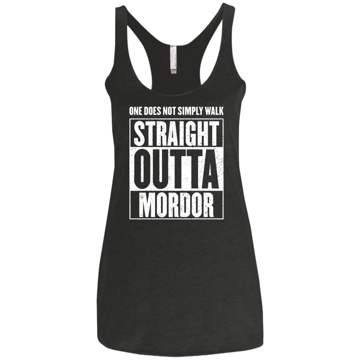 Straight Outta Mordor Women's Triblend Racerback Tank