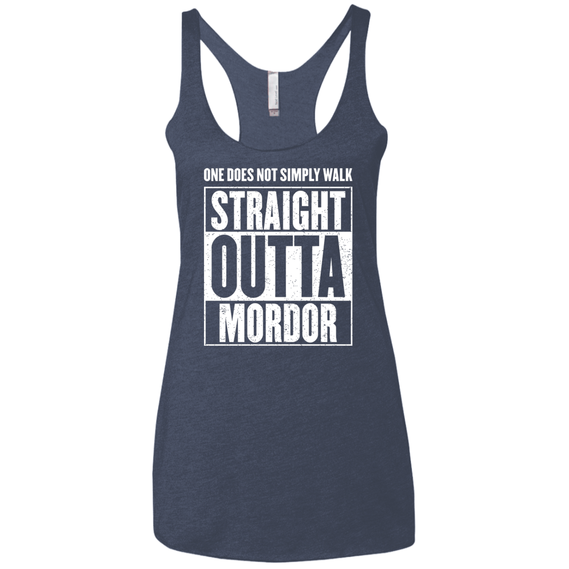 Straight Outta Mordor Women's Triblend Racerback Tank