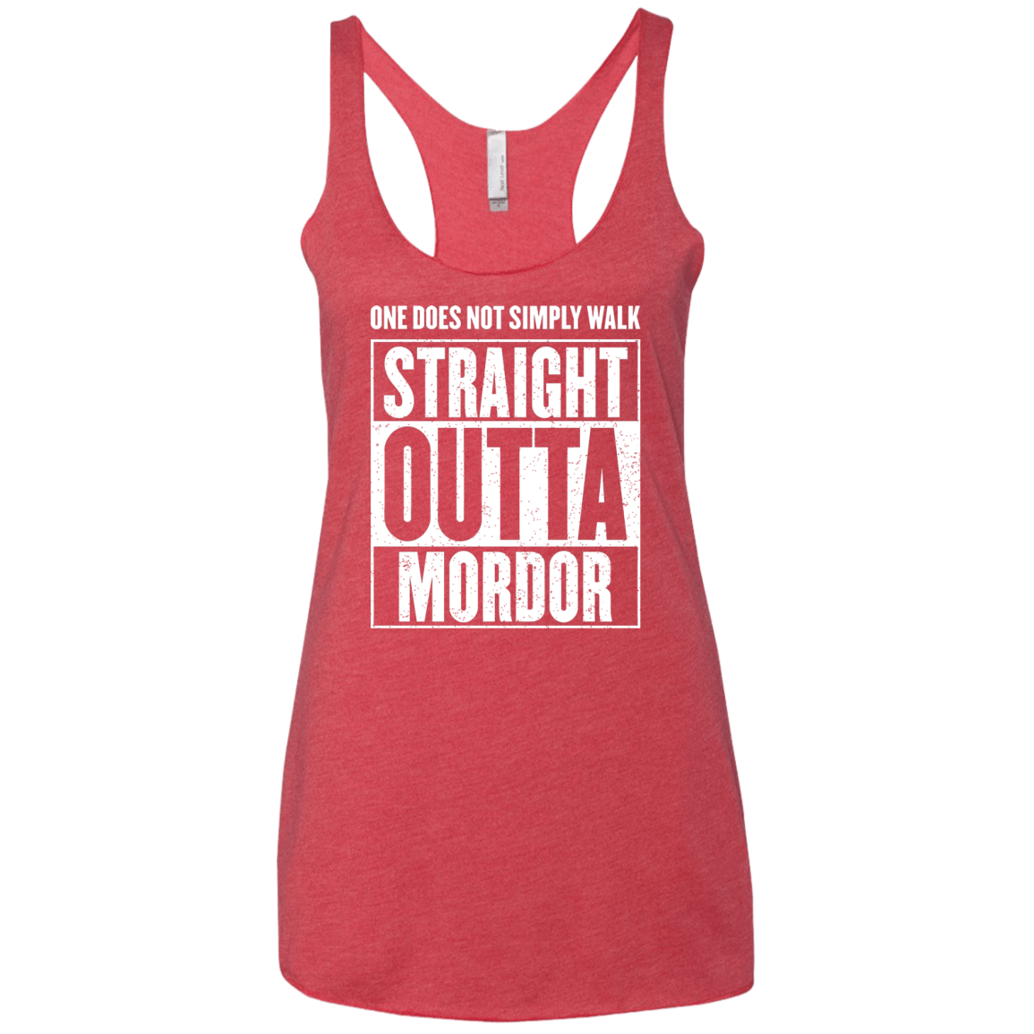 Straight Outta Mordor Women's Triblend Racerback Tank