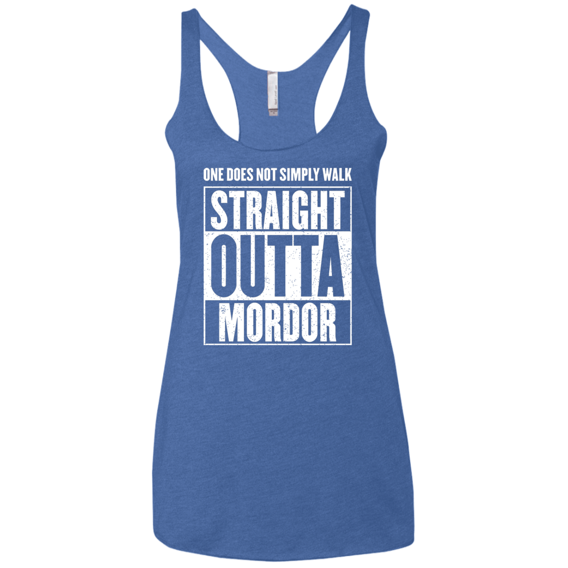 Straight Outta Mordor Women's Triblend Racerback Tank
