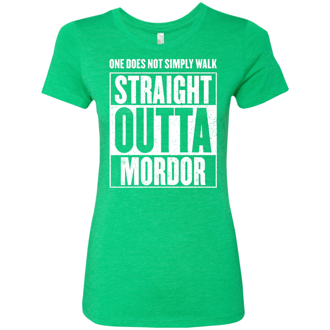 T-Shirts Envy / S Straight Outta Mordor Women's Triblend T-Shirt