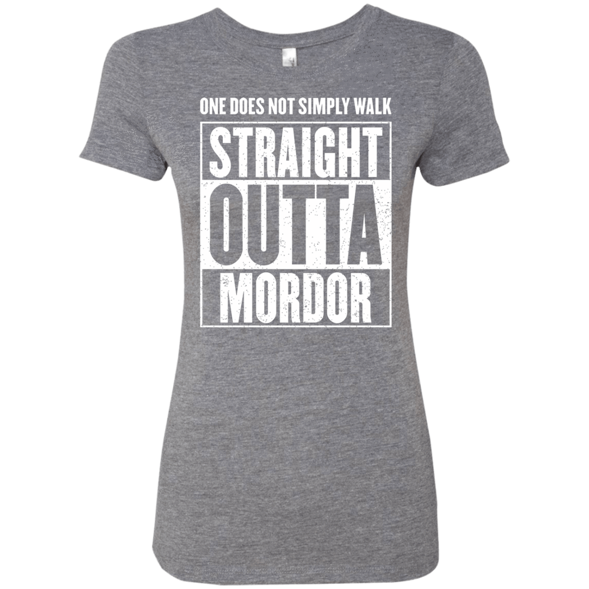T-Shirts Premium Heather / S Straight Outta Mordor Women's Triblend T-Shirt