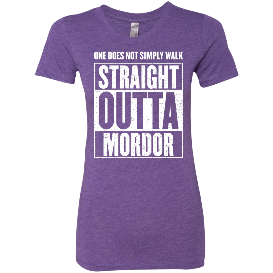 T-Shirts Purple Rush / S Straight Outta Mordor Women's Triblend T-Shirt