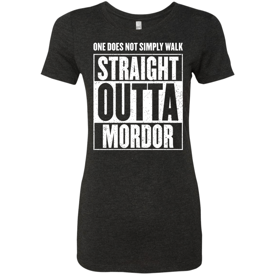 T-Shirts Vintage Black / S Straight Outta Mordor Women's Triblend T-Shirt